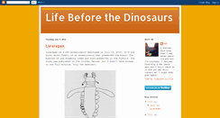 Desktop Screenshot of lifebeforethedinosaurs.com